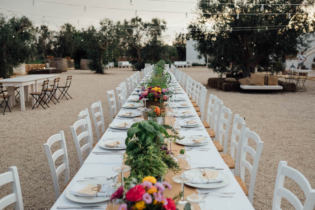 centrotavola matrimonio vegetariano