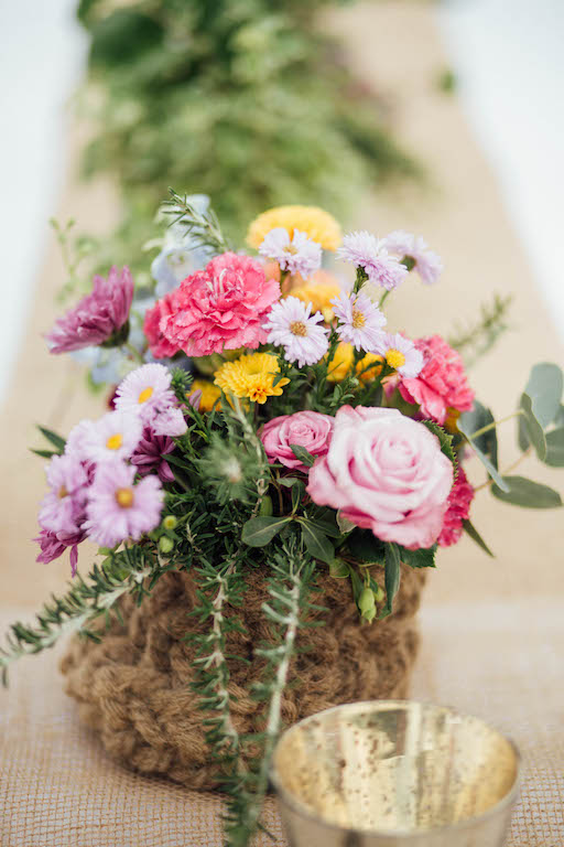 Centrotavola fiori colorati