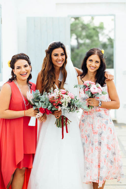 Bouquet sposa grande con nastri