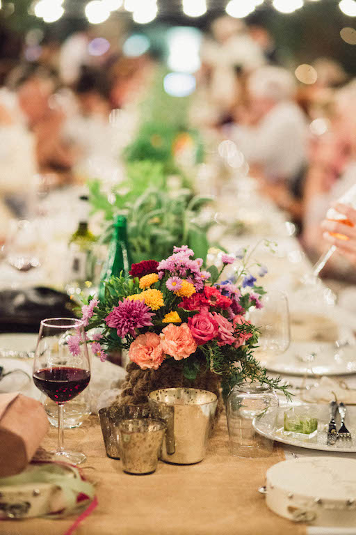 Centrotavola per matrimonio rustic-chic