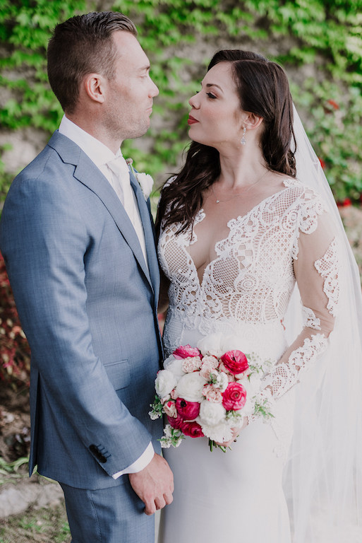 Bouquet da sposa con ranuncoli
