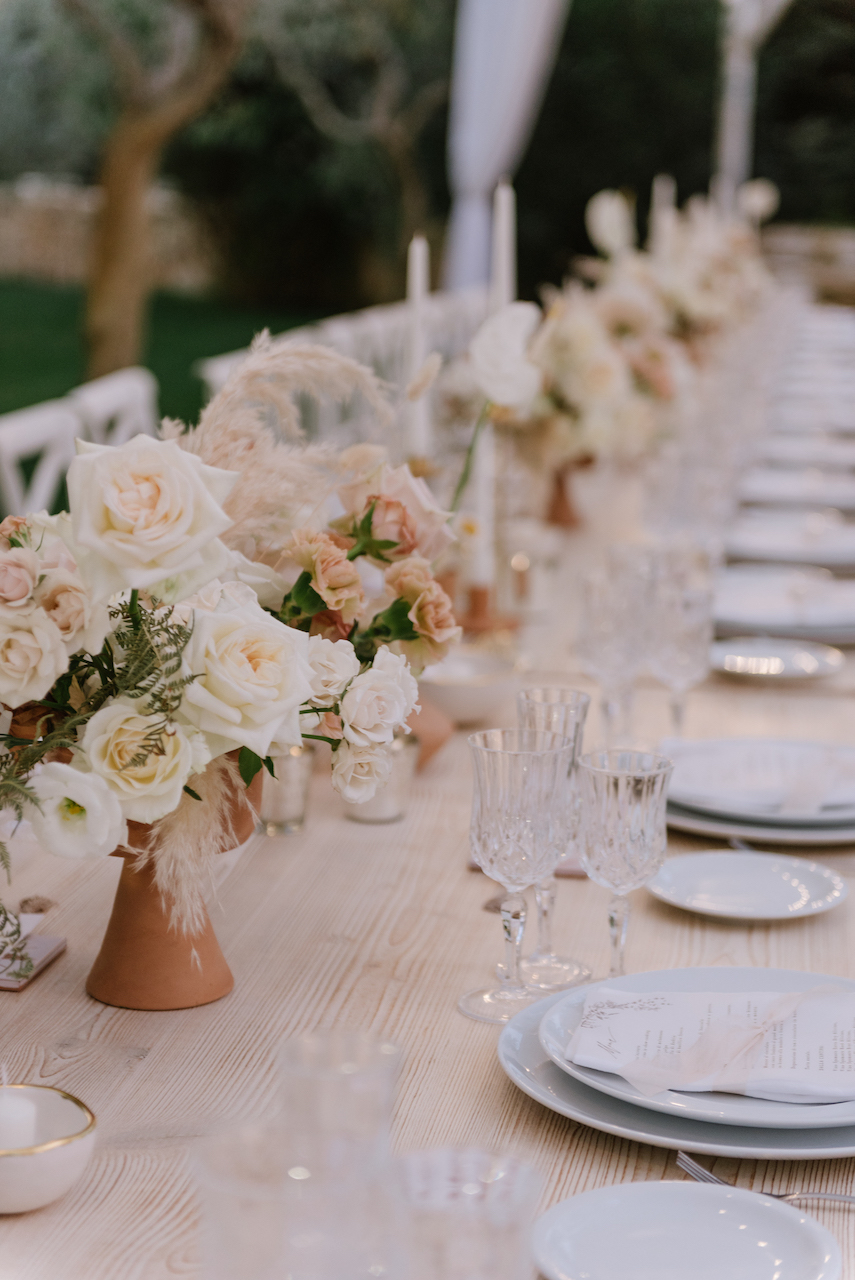 Flowers for long table