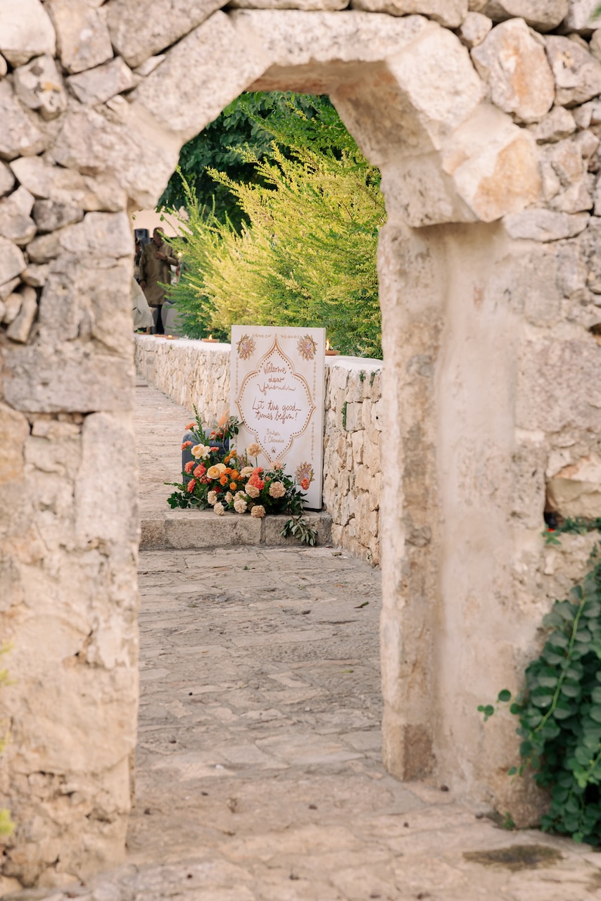 Indian welcome dinner at Riccardo Caffè in Ostuni