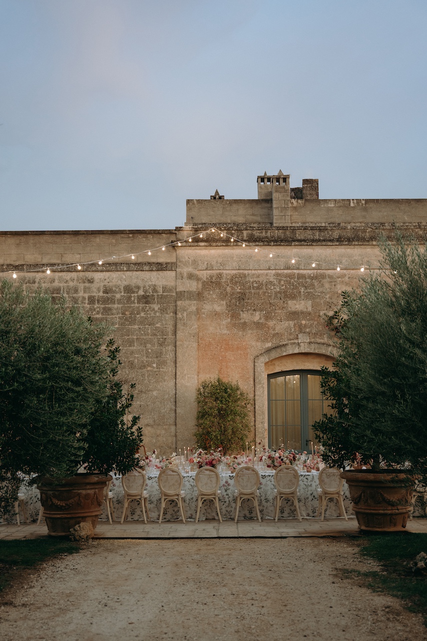 location per cena di matrimonio all'aperto
