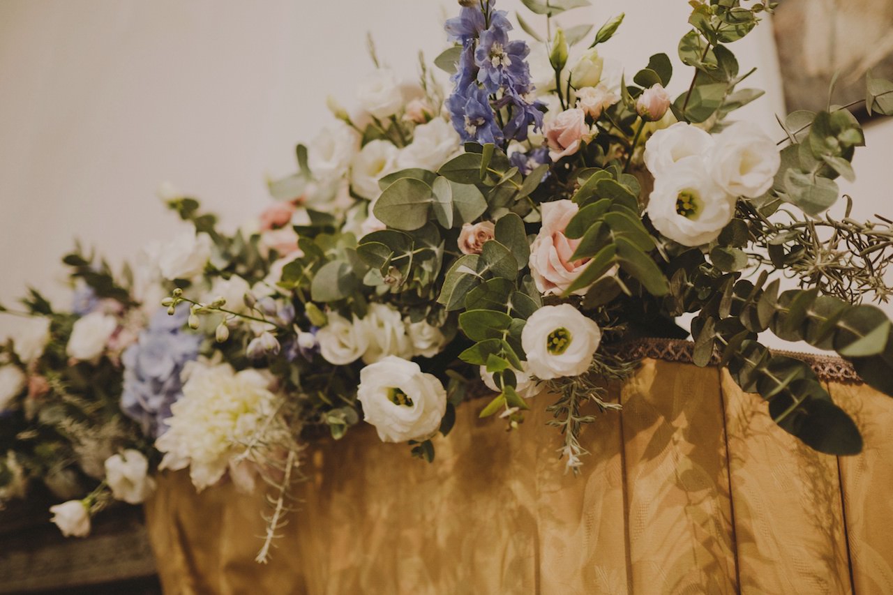 Composizioni floreali per balaustra