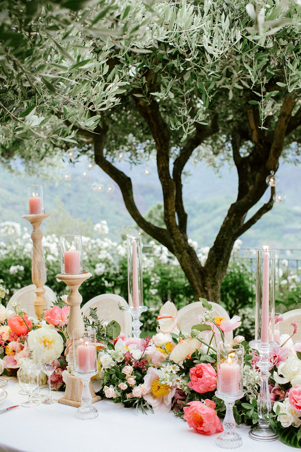 Floral decoration for destination wedding in Italy