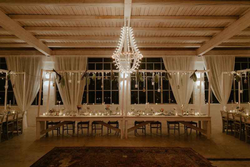 wedding reception in masseria with apulian lights